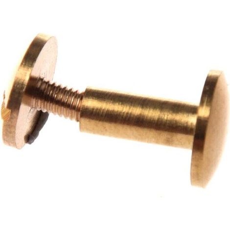 10 Rivets Solides En Laiton Pour Ceinture En Cuir 10mm Avec Tête Bombée Et Tige Filetée