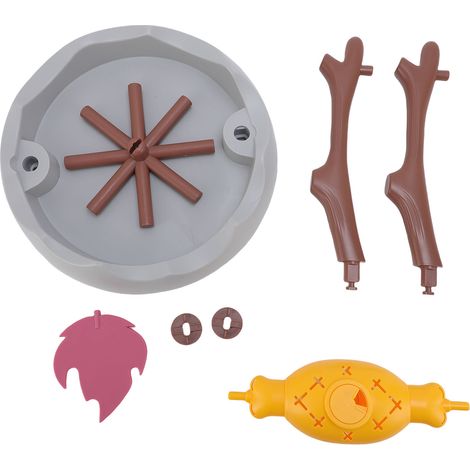 Jouet Distributeur Nourriture pour Chien Chat, Design Barbecue Rotatif, ABS+PP+TPR, 30x29cm, Anti-Glouton, Interactif (1/4)