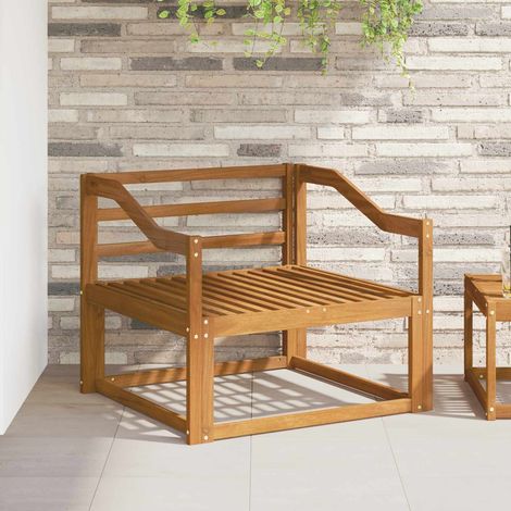 Accoudoir 2 pc Naturel 79 x 4 x 73 cm Bois d'Acacia Massif (1/5)