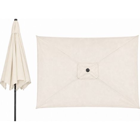 Housse de rechange pour parasol 3 m, toile anti-UV imperméable en polyester, compatible 6 baleines, protection extérieure durable, installation facile