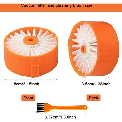 Lot de 8 filtres pour aspirateur pour Black + Decker BSV2020G et BSV2020P sans fil et accessoires filtres de rechange Powerseries Extreme Aspirateur-balai avec brosse de nettoyage NPTERBL (1/4)