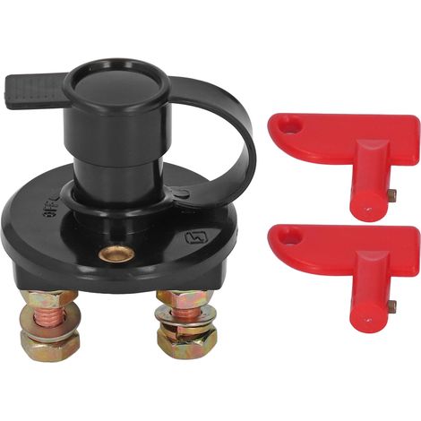 Interrupteur de déconnexion de batterie, coupe-circuit d'alimentation, accessoire 12 V/24 V CC pour voiture et bateau (1/5)