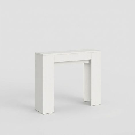 Ausziehbarer Konsolentisch Esszimmer Küche für 8 Personen 90×25-181 Slick - Esche
