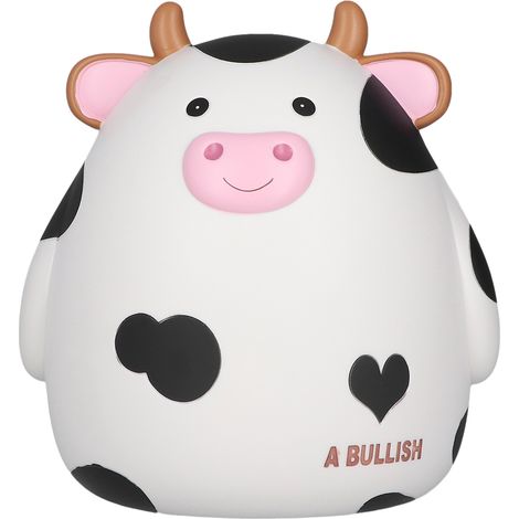 Tirelire Blanche Mignonne Design Cartoon Forme Adorable Toucher Doux pour Enfants (1/5)
