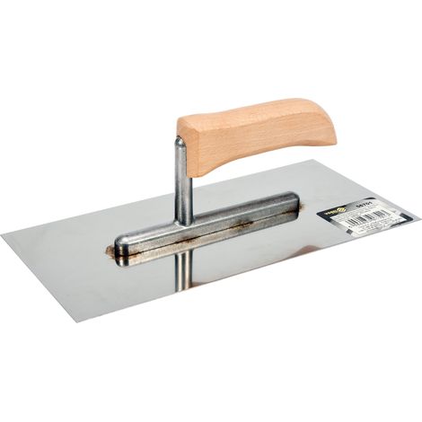 Truelle à plâtrer en acier inoxydable 270 x 130 mm, base en aluminium 06701 Vorel
