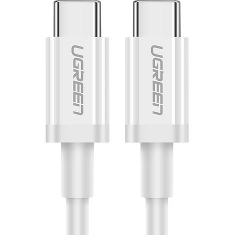 USB-C-zu-USB-C-Kabel ugreen US264, 60 W, 0,5 m (weiß)