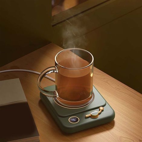 Rechauffe-Tasse USB - Chauffe-Boisson Intelligent à Température Constante - Pour Café Thé Chocolat Lait - Bureau Maison Comptoir - 1 Pièce (1/5)