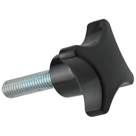 Poignée en croix DIN6335A Duroplast. Forme L. 32mm. M 6x30. Contenu : 5 pièces FORTIS (1/4)