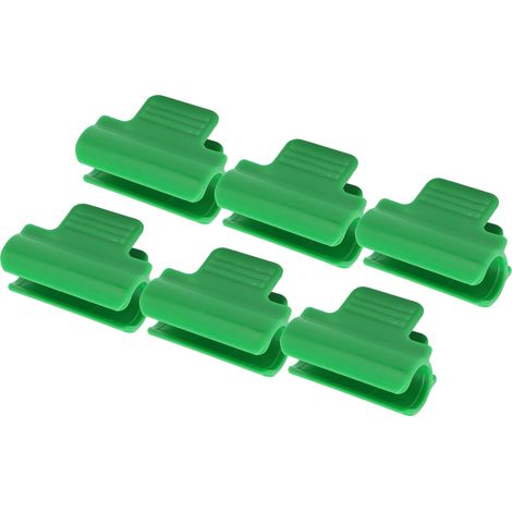 100 pinces de fixation pour abri de jardin, en plastique, robustes et polyvalentes, pour filet d'ombrage de serre, 16 mm / 0,63 po (1/5)