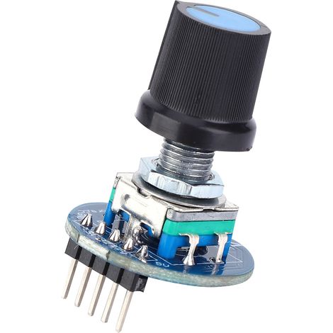 2 Stück Drehgebermodul, hochwertiges Potentiometer, elektronisches Bauteil, 5 V (1/5)