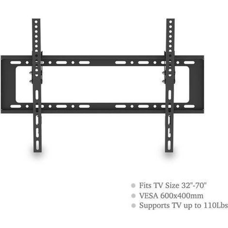 Support TV 32-70" support de montage mural meuble TV avec niveau à bulle (1/5)