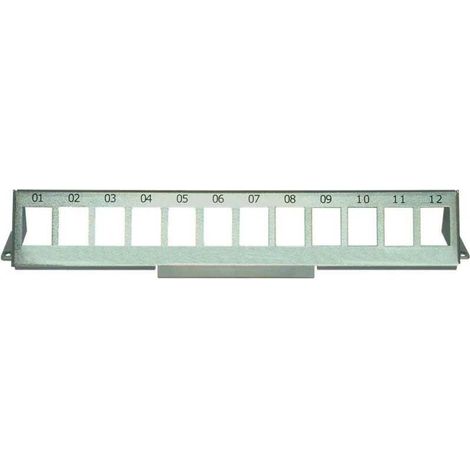 Distribution RJ45 professionnelle – Support keystone universel – Fixation rapide sur rail DIN 35mm – Gestion de câbles intégrée – RAILKEYST – Decelect