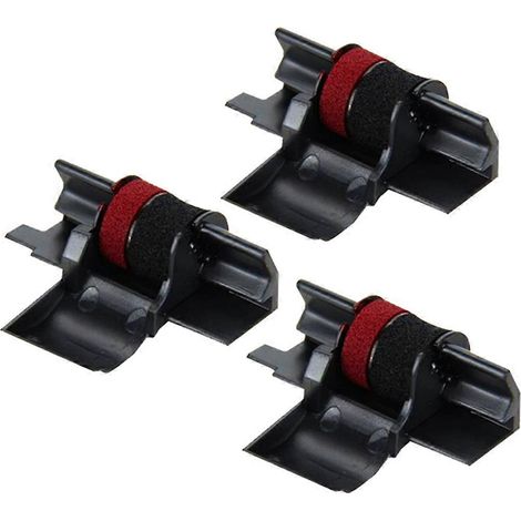 Lot de 3 rubans encreurs pour imprimantes à rouleaux compatibles avec les calculatrices CASIO HR18 IR40T, Canon P23DHV-G, SANYO CX5322DP et CITIZEN CX123. (1/5)