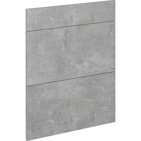 Façade de cuisine R-Line, Béton, 59.6x70.4cm façade de meuble pour meuble bas à tiroirs, Vicco (1/5)