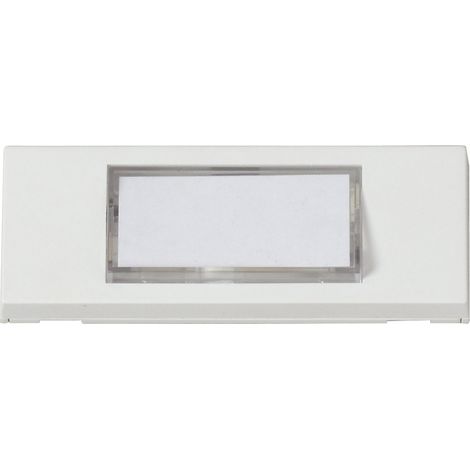 Heidemann 70060 Klingelplatte mit Namensschild 1fach Reinweiß 24 V/1 A