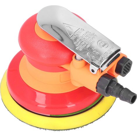 Ponceuse pneumatique orbitale 5 pouces, plateau caoutchouc, acier carbone et inox, ABS, outil de ponçage rotatif professionnel (1/5)