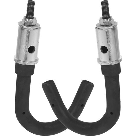 Lot de 2 Crochets Stabilisateurs Télescopiques pour Échelle Diamètre 28-32 MM Support Mural Réglable Acier Résistant aux Intempéries pour Grenier Garage et Travaux Extérieurs (1/5)
