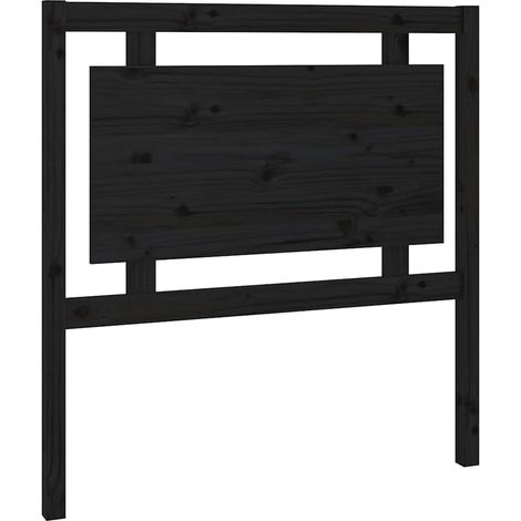 Maison Exclusive - Cabecero de cama madera maciza de pino negro 9 (1/5)