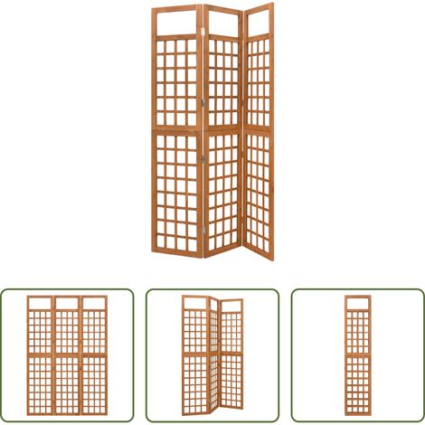 Paravent - Spalier/Paravent 3-teilig Massivholz Tanne 121x180,5 cm (1/5)