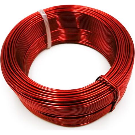 Filo per fioristi - Anello piccolo - 1 mm x 50 m - Rosso (1/2)