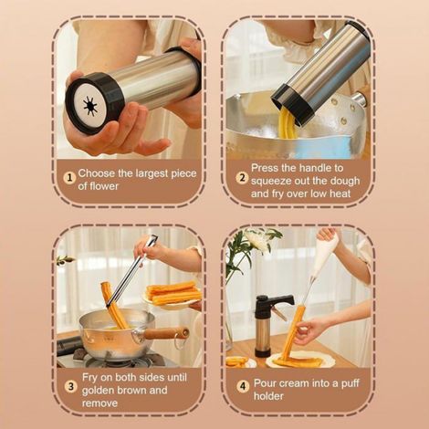 Presse à churro - - Acier inoxydable - Facile à utiliser (1/5)