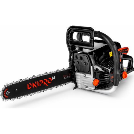 Dnipro-M Motosierra Gasolina 45cc 2000W, Espada 40 cm, Motor 2 Tiempos, Arranque Fácil Easy Start, Sistema Antivibración y Freno de Cadena, DSG-45HE