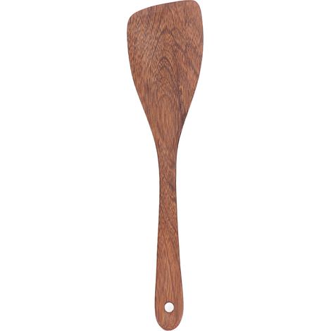 Cuillère en Bois Léger avec Texture Fine et Trou de Suspension - Spatule de Cuisine 33,5 cm - Idée Cadeau Pratique