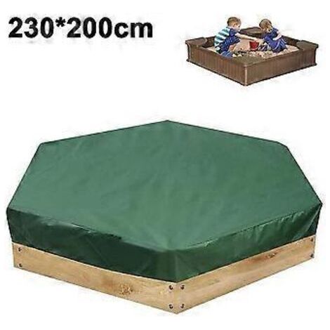 Housse de protection carrée imperméable avec cordon de serrage pour bac à sable