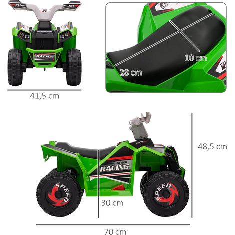 Elektrisches Quad für Kinder, 2,5 km/h, grün, 1,5 bis 3 Jahre, Vorwärts- und Rückwärtsgang (1/5)
