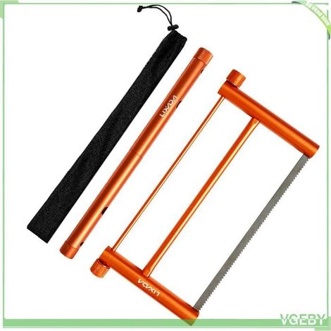 Scie à main pliante - FAFEICY - Fafeicy - Cadre aluminium anodisé - Lame inox antirouille - Pliable et compacte (1/5)