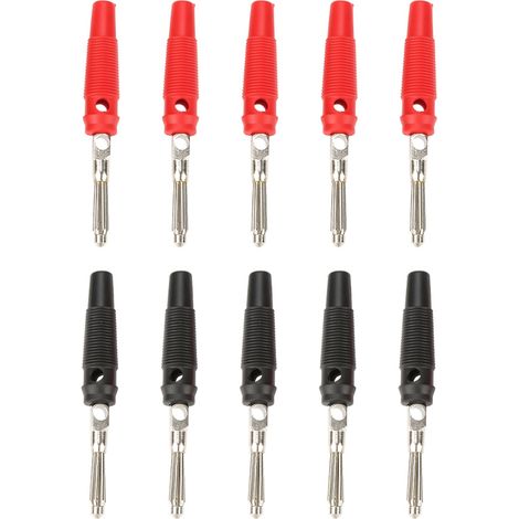 P3008 10PCS 4mm Banana Plug Jack For Speaker Amplifier Test Probes Connector