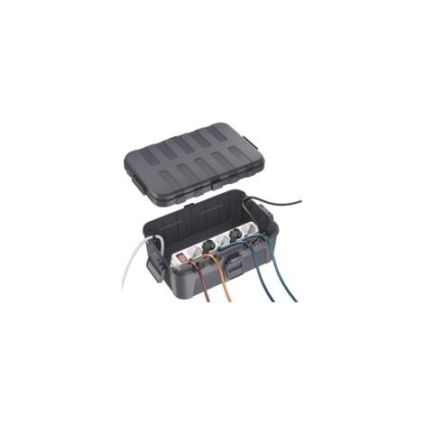 Boîtier électrique extérieur de grande taille (34,5 x 24 x 12 cm), boîtier de rallonge étanche IP54, protège les prises de courant