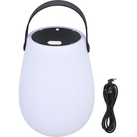Tragbare, wasserdichte LED-Solar-Tischleuchte für den Außenbereich – ideal für Garten, Camping, Hotel, Balkon und Schlafzimmer (1/5)