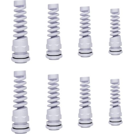 Set di pressacavi impermeabili, pressacavi regolabili, con manicotto per cavi, PG7 PG9 PG11 PG13,5 - per cavi Ø3-12mm, per collegamento cavi esterno