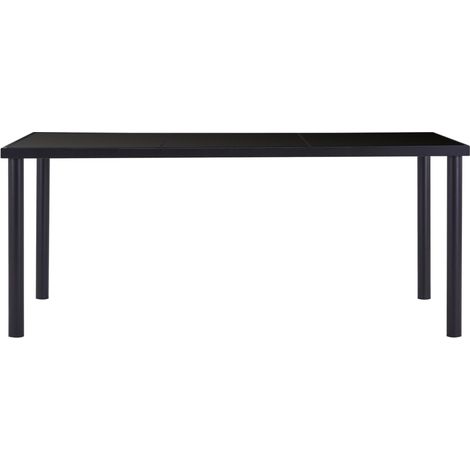 Maison Exclusive - Esstisch Schwarz 180 x 90 x 75 cm Hartglas
