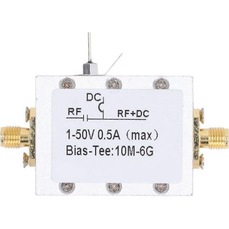 Bias-Tee 10 MHz–6 GHz Breitband-Hochfrequenz-Mikrowellen-Koaxialkabel Software FM DC 1–50 V (1/4)