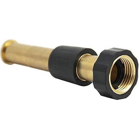 Garden Sprayer Nozzle Brass Adjustable Heavy Duty Wall Cleaning Window Use 5-Inch 1Set (1/4)