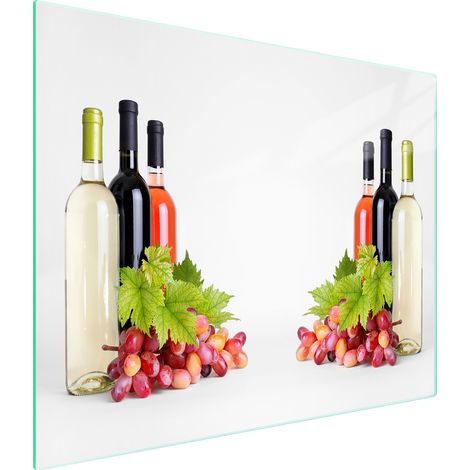 Glasschneidebrett 52x30 Wein