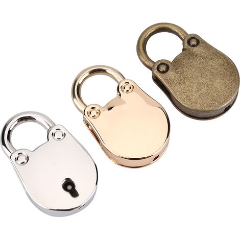 Un lot de cadenas ours tricolores avec clés : argent, or et bronze. (1/5)