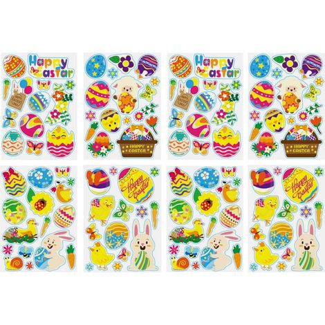 Pvc Autocollants Lapin Œuf Décoratifs de Pâques (1/5)
