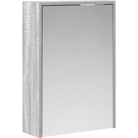 Maison Exclusive - Mobiletto per specchio da bagno Grigio Sonoma 43 x 16 x 62.5 cm