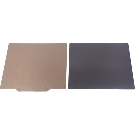 Plateau de construction pour imprimante 3D en acier à ressort avec revêtement PEI PET et base magnétique souple, 180 x 180 mm / 7,1 x 7,1 pouces.