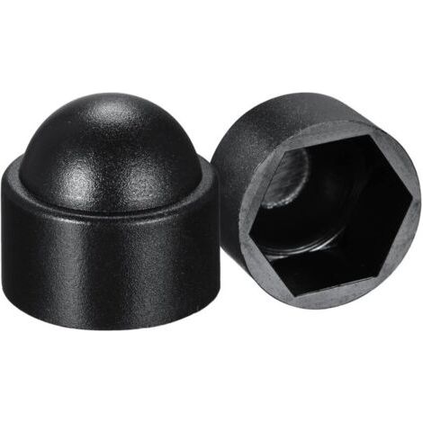 100 pièces - Cache vis écrou de protection M8 clef de 13 mm - plastique NOIR (1/3)