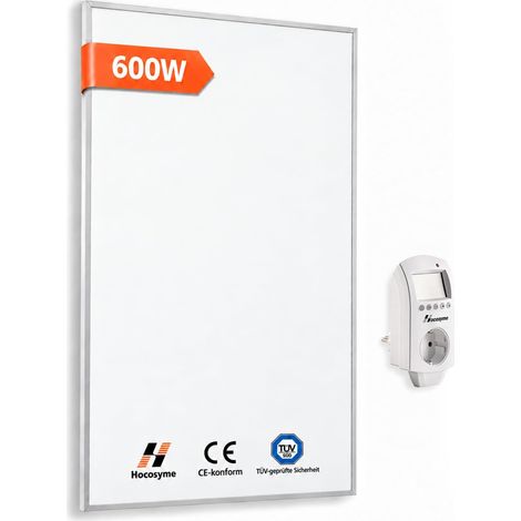 Radiateur Electrique Infrarouge 600W avec Thermostat – Modèle Éco (1/5)
