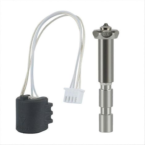 Boquilla de acero endurecido integrada de 0,6 mm para hotend Kobra3 Max (