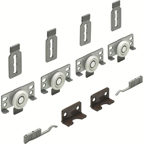 Hettich SlideLine 56 Beschlägegarnitur, TK 40 Kg, 2 türig (1/4)