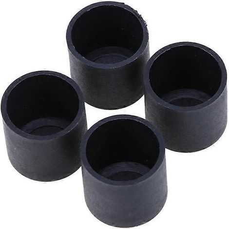 Lot de 100 protections antidérapantes noires en plastique pour pieds de chaises et de tables 25 mm. (1/3)