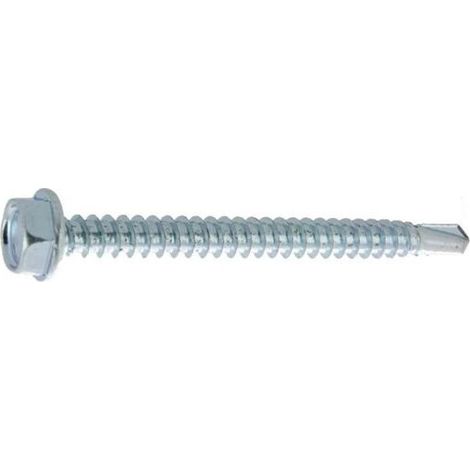 Selbstbohrende Sechskantschraube mit verzinktem Flansch DIN 7504-K 4,8 x 70, 250 Stück - ULTIMA - 15548700 (1/2)