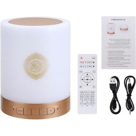 Altavoz Bluetooth inalámbrico portátil TuseRxln - NUEVO - Corán - 17 idiomas - 16 idiomas - Tarjeta TF de 8 GB