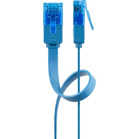 Goobay 96295 cable de red Azul 0,5 m Cat6a U/UTP (UTP)